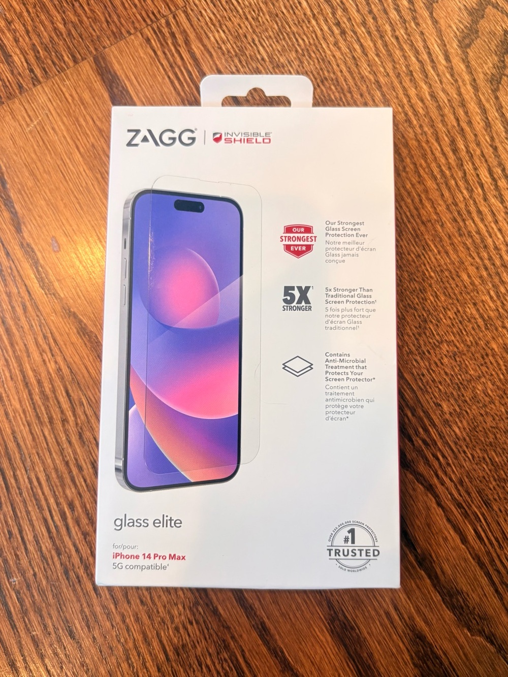 ZAGG InvisibleShield Glass Elite Screen Protector for iPhone 14 Pro Max - Clear